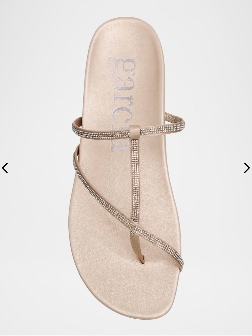 Pedro Garcia Belisa Crystal Embellished Flat Thong Sandle